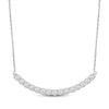 Thumbnail Image 1 of Lab-Grown Diamonds by KAY Smile Necklace 1 ct tw 14K White Gold 18&quot;