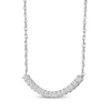 Thumbnail Image 2 of Lab-Grown Diamonds by KAY Smile Necklace 1 ct tw 14K White Gold 18&quot;