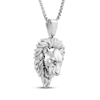 Thumbnail Image 2 of Men's Diamond Lion Head Necklace 1/20 ct tw Stainless Steel 24&quot;