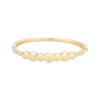 Thumbnail Image 1 of Disc Bangle Bracelet 18K Yellow Gold-Plated Sterling Silver 7.5&quot;