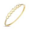 Thumbnail Image 2 of Disc Bangle Bracelet 18K Yellow Gold-Plated Sterling Silver 7.5&quot;