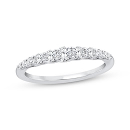 Adore Lab-Grown Diamonds Graduated Anniversary Ring 1/2 ct tw 14K White Gold