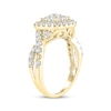 Thumbnail Image 2 of Round-Cut Diamond Cushion Frame Engagement Ring 1-1/2 ct tw 10K Yellow Gold