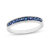 Thumbnail Image 0 of Natural Blue Sapphire Channel Ring 10K White Gold