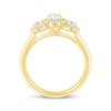 Thumbnail Image 3 of Memories, Moments, Magic Oval-Cut Diamond Three-Stone Engagement Ring 1 ct tw 14K Yellow Gold