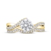 Thumbnail Image 3 of Round-Cut Diamond Bridal Set 1-3/8 ct tw 18K Yellow Gold