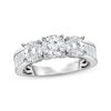 Thumbnail Image 1 of Lab-Grown Diamonds by KAY Round-Cut Three-Stone Engagement Ring 2 ct tw 10K White Gold