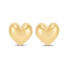 Thumbnail Image 2 of Polished Puff Heart Stud Earrings 14K Yellow Gold