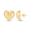 Thumbnail Image 3 of Polished Puff Heart Stud Earrings 14K Yellow Gold