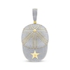 Thumbnail Image 1 of Men's Diamond Ball Cap Necklace Charm 1/4 ct tw 10K Yellow Gold