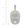 Thumbnail Image 4 of Men's Diamond Ball Cap Necklace Charm 1/4 ct tw 10K Yellow Gold