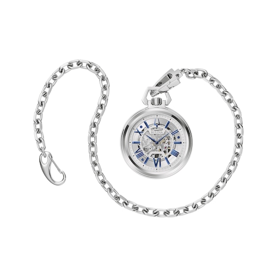 UPC 042429595125 product image for Bulova Sutton Dress/Classic Exhibition Automatic Men's Pocket Watch 96A304 | upcitemdb.com