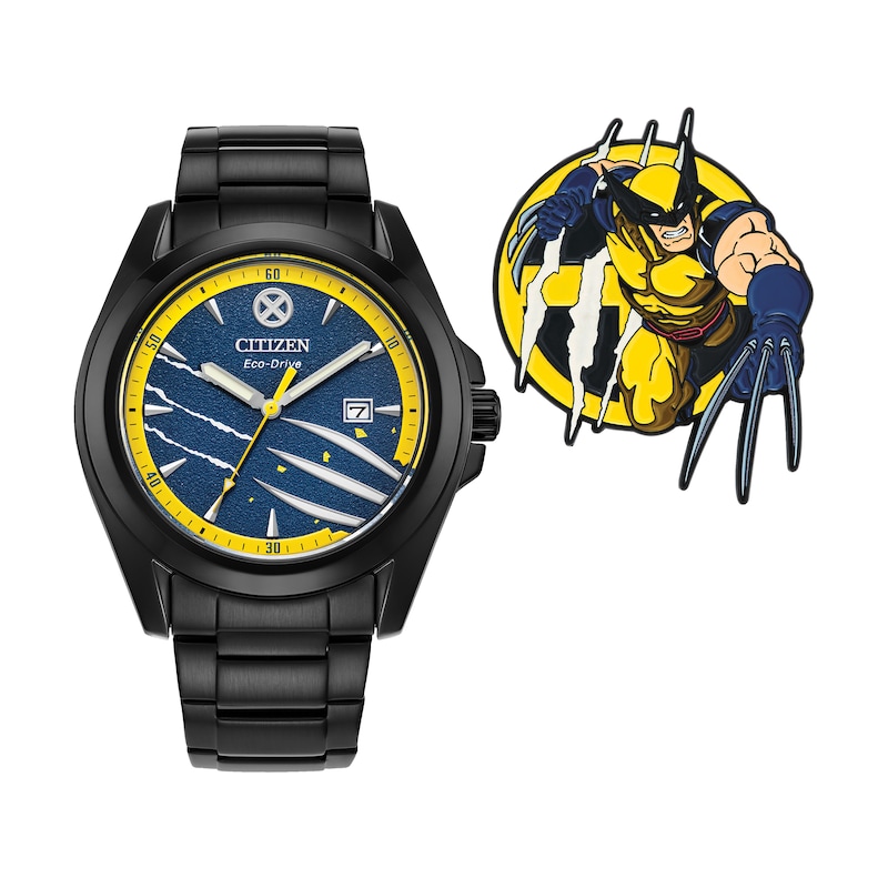 Citizen Marvel SNIKT! Wolverine Men's Watch Boxed Set AW1435-66W