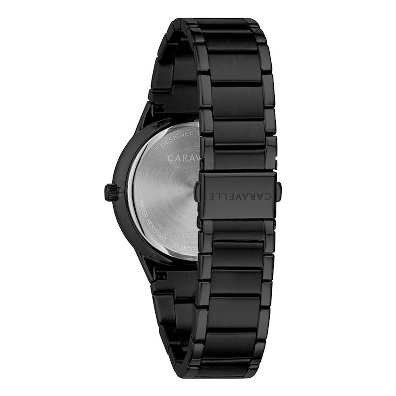 Main Image 3 of Caravelle by Bulova Modern Men's Black Stainless Steel Watch 45D108