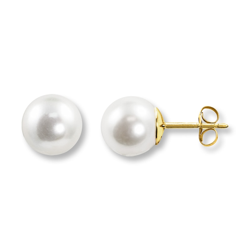Cultured Pearl Earrings 14K Yellow Gold | Kay Outlet
