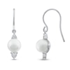 Thumbnail Image 0 of Cultured Pearl Earrings 1/15 ct tw Diamonds Sterling Silver