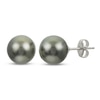 Thumbnail Image 1 of Cultured Tahitian Pearl Earrings Sterling Silver