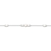 Thumbnail Image 2 of Cultured Pearl & Diamond Bracelet 1/10 ct tw Sterling Silver 7.5&quot;