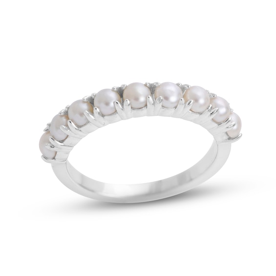 Cultured Pearl Ring Sterling Silver