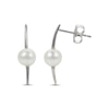 Thumbnail Image 1 of Cultured Pearl Bar Earrings Sterling Silver