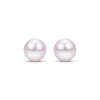 Thumbnail Image 2 of 8-8.5mm Cultured Akoya Pearl Stud Earrings 14K White Gold