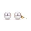 Thumbnail Image 1 of 9-9.5mm Cultured Pearl Stud Earrings 14K Yellow Gold