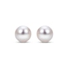 Thumbnail Image 2 of 9-9.5mm Cultured Pearl Stud Earrings 14K Yellow Gold