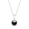 Thumbnail Image 1 of 9-10mm Tahitian Cultured Pearl Necklace 14K White Gold 18&quot;