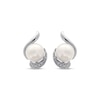 Thumbnail Image 2 of Cultured Pearl Drop Earrings Sterling Silver