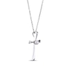 Thumbnail Image 2 of Cultured Pearl Cross Necklace Sterling Silver 18”