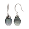 Thumbnail Image 1 of Tahitian Cultured Pearl Drop Earrings Sterling Silver