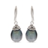 Thumbnail Image 2 of Tahitian Cultured Pearl Drop Earrings Sterling Silver