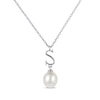 Thumbnail Image 0 of Cultured Pearl Initial “S” Necklace Sterling Silver 18”