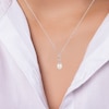Thumbnail Image 2 of Cultured Pearl Initial “S” Necklace Sterling Silver 18”