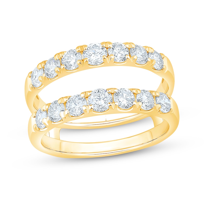 Main Image 1 of Round-Cut Diamond Enhancer Ring 1-1/2 ct tw 14K Yellow Gold