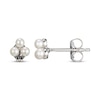 Thumbnail Image 3 of Cultured Pearl Trio Stud Earrings Sterling Silver