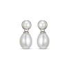 Thumbnail Image 2 of Cultured Pearl Drop Earrings Sterling Silver