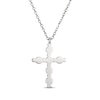 Thumbnail Image 3 of Cultured Freshwater Pearl Cross Necklace Sterling Silver 18&quot;