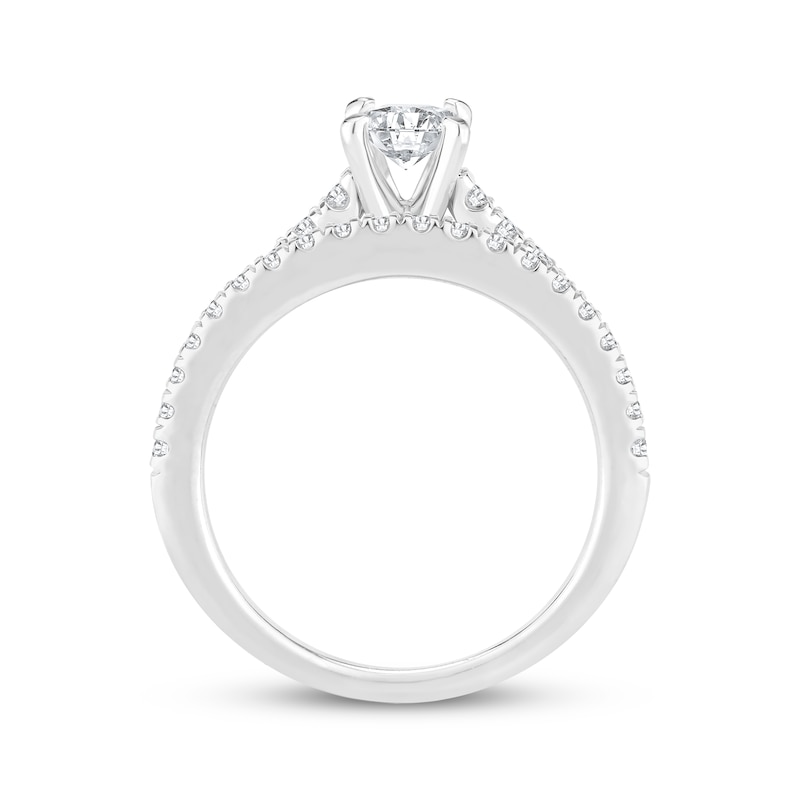 Main Image 3 of Diamond Princess-cut Bridal Set 1 ct tw 14K White Gold