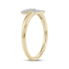 Thumbnail Image 2 of Diamond Deconstructed Bypass Fashion Ring 1/8 ct tw 10K Yellow Gold