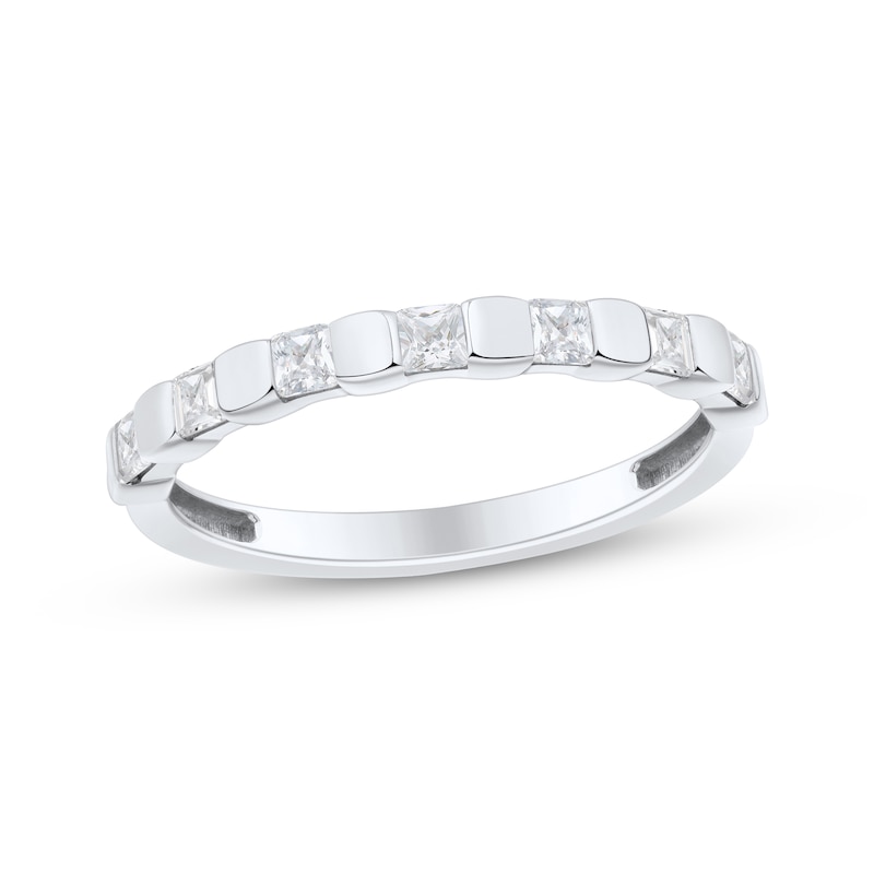 Main Image 1 of Princess-Cut Diamond Stackable Anniversary Ring 3/8 ct tw 14K White Gold