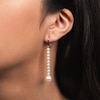 Thumbnail Image 3 of Cultured Pearl Drop Earrings Sterling Silver