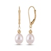Thumbnail Image 0 of Cultured Pearl & Bead Dangle Earrings 14K Yellow Gold