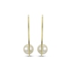 Thumbnail Image 2 of Cultured Pearl Hoop Earrings 14K Yellow Gold 30mm