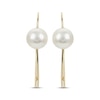 Thumbnail Image 2 of Cultured Pearl Threader Earrings 14K Yellow Gold