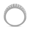 Thumbnail Image 3 of Diamond Five-Row Anniversary Ring 1-1/2 ct tw 14K White Gold