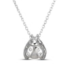 Thumbnail Image 1 of Cultured Pearl & White Lab-Created Sapphire Ladybug Necklace Sterling Silver 18&quot;