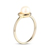 Thumbnail Image 2 of Cultured Pearl Heart Ring 10K Yellow Gold