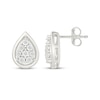 Thumbnail Image 3 of Diamond Teardrop Earrings 1/10 ct tw Sterling Silver