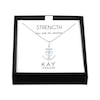 Thumbnail Image 0 of Gift Boxed Cross & Heart Anchor Diamond Accent Necklace Sterling Silver 18"